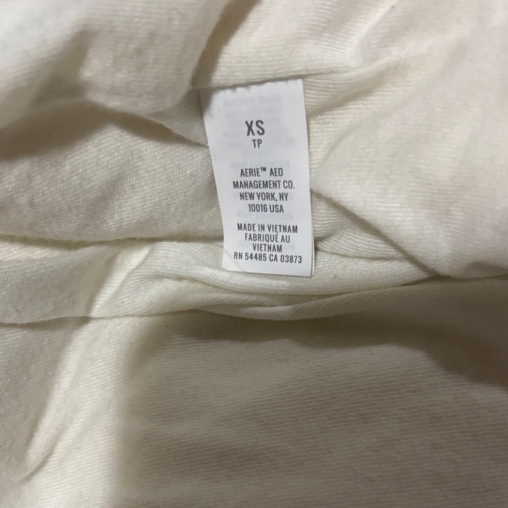 Aerie Soft Cream Fleece Top - Picture 4 of 5